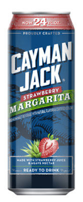 Cayman Jack Strawberry Margarita In Cans - 24 Fl. Oz. - Image 2