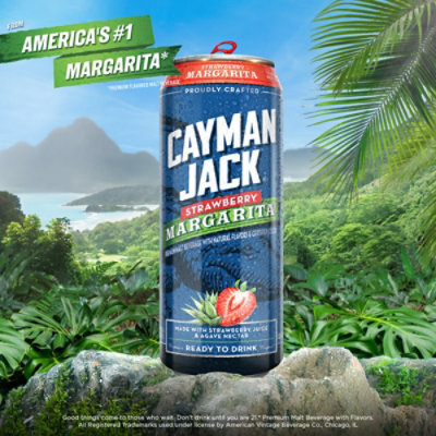 Cayman Jack Strawberry Margarita In Cans - 24 Fl. Oz. - Image 2