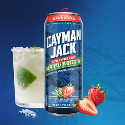 Cayman Jack Strawberry Margarita In Cans - 24 Fl. Oz. - Image 3