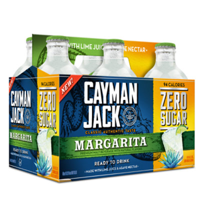 Cayman Jack Zero Sugar Margarita In Bottles - 6-11.2 Fl. Oz. - Image 1