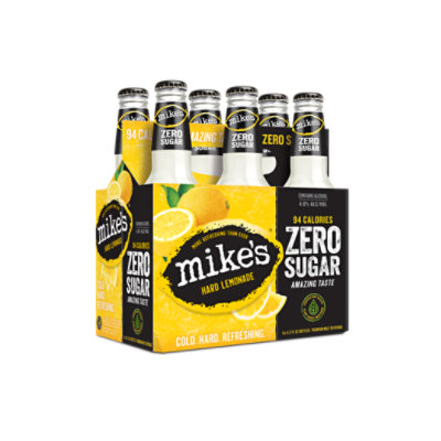 Mike's Zero Sugar Lemonade In Bottles - 6-11.2 Fl. Oz. - Image 1