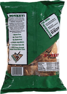 Donkey Brands Unsalted Tortilla Chips - 11 Oz - Image 5