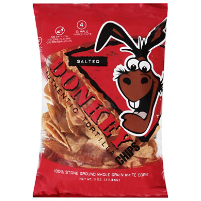 Donkey Brands Salted Tortilla Chips - 11 Oz - Image 2