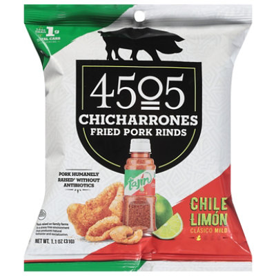 Kinderpaleis partner Lil 4505 Meats Tajin Lime Pork Rinds - 1.1 Oz - Shaw's