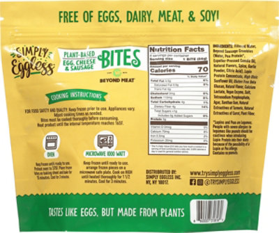 Simply Eggless Frozen Plant Based Egg Bites - 8 Oz - Image 6