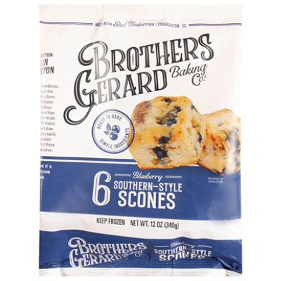 Brothers Gerard Baking Co. Scones Blueberry Frozen - 12 Oz