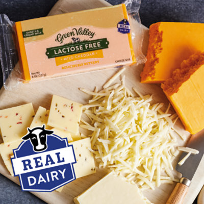 Green Valley Creamery Lactose Free Mild Cheddar Bar - 8 Oz - Image 4