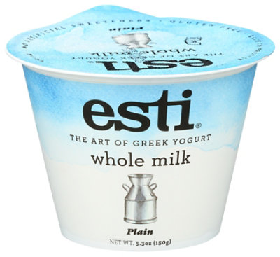 Esti Plain Whole Milk Greek Yogurt - 5.3 Oz - Image 1