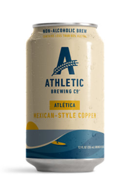 Athletic Brewing Co. Cerveza Atletica Light Copper Non Alcoholic Beer - 6-12 Fl. Oz. - Image 2