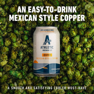 Athletic Brewing Co. Cerveza Atletica Light Copper Non Alcoholic Beer - 6-12 Fl. Oz. - Image 7