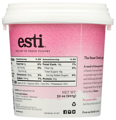 Esti Plain 0 Percent Greek Yogurt - 32 Oz - Image 2