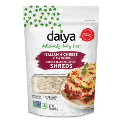 Daiya Dairy Free Cutting Board Italian 4 Cheeze Style Vegan Cheese Shreds - 7.1 Oz - Image 1