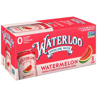 Waterloo Watermelon Sparkling Water - 8-12 Fl. Oz. - Image 1