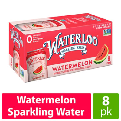 Waterloo Watermelon Sparkling Water - 8-12 Fl. Oz. - Image 3