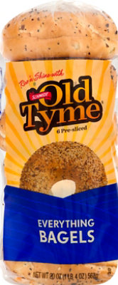 Schmidt Old Tyme Everything Bagels 6 Count - 20 Oz - Image 2