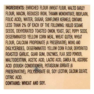 Schmidt Old Tyme Premium Everything Bagels Seeded Bread - 6 Count - Image 5