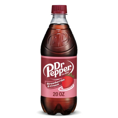 Dr Pepper Strawberries And Cream Soda Bottle - 20 Fl. Oz. - Image 1