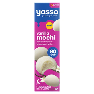 Yasso Frozen Greek Yogurt Vanilla Bean Mochi 6 Count - 7.5 Oz - Image 3