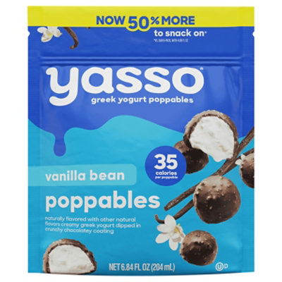 Yasso Vanilla Bean Poppables Frozen Greek Yogurt 12 Count 6.84 Fl. Oz