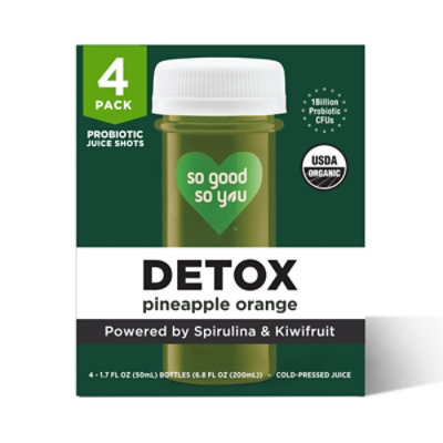 So Good So You Detox Pineapple Orange Shot 4 Pack - 4-1.7 Fl. Oz. - Image 1