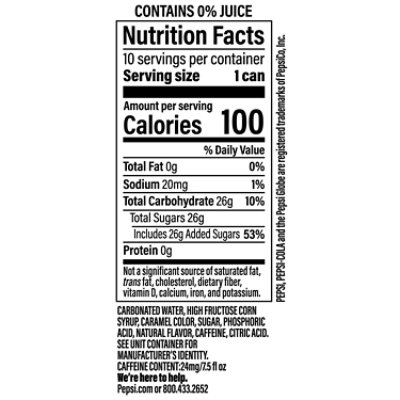 Pepsi Wild Cherry Soda - 10-7.5 Fl. Oz. - Image 3