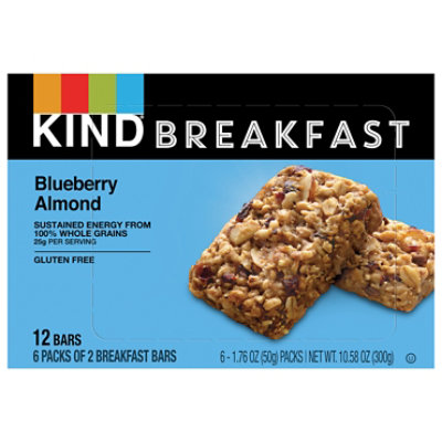 KIND Breakfast Blueberry Almond Gluten Free Breakfast Bars - 6-1.76 Oz - Image 3