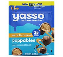 Yasso Frozen Greek Yogurt Sea Salt Caramel Poppables 12 Count 6.84 Fz - 6.84 Fl. Oz.