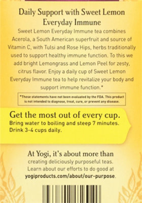 Yogi Teas Sweet Lemon Organic - 16 Count - Image 6