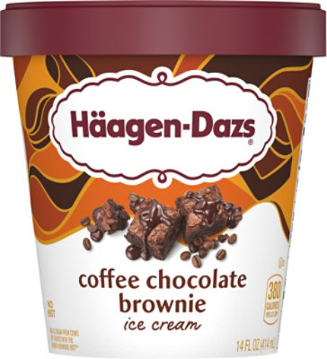 Haagen-dazs Coffee Chocolate Brownie Ice Cream - 14 Fl. Oz. - Image 2