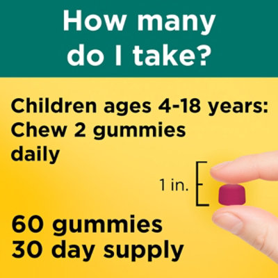 Nature Made Kids First Fiber Gummies - 60 Count - Image 3