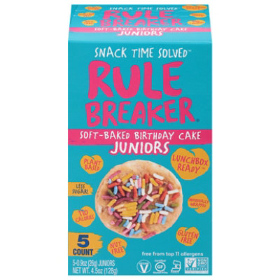 Rule Breaker Snacks Cookies Chickpea Birthday Cake - 4.5 Oz - Image 3