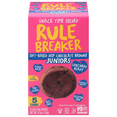 Rule Breaker Snacks Cookies Chickpea Brownie - 4.5 Oz - Image 3