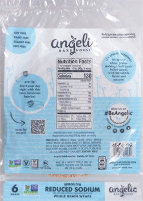 Angelic Bakehouse 7 Grain Reduced Sodium Wrap - 9 Oz - Image 6