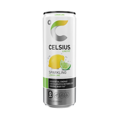 Celsius Lemon Lime - 12 Fl. Oz. - Image 1