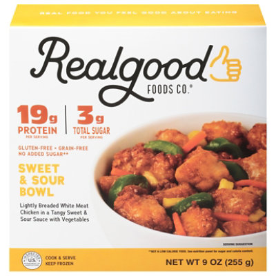 Real Good Foods Bowl Sweet N Sour Chickn 9 Oz Vons