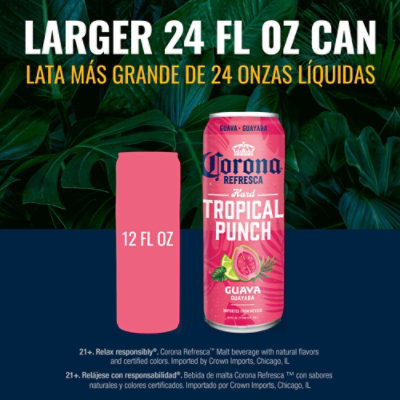 Corona Refresca Guava Hard Tropical Punch 4.5% ABV Can - 24 Fl. Oz. - Image 4