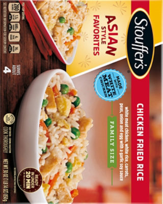 Stouffer's Asian Style Favorites Chicken Fried Rice Family Size Frozen Entrees - 30 Oz - Image 3