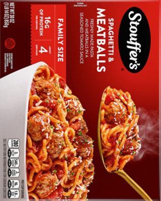 Stouffer's Spaghetti And Meatballs Family Size Frozen Entree Box - 30 Oz - Image 6