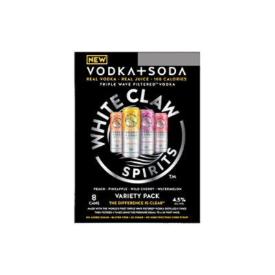 White Claw Vodka Soda Variety Pack In Can - 8-12 Fl. Oz. - Image 4