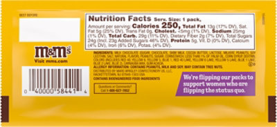 M&M'S Limited Edition Peanut Butter Milk Chocolate Candy Featuring Purple Candy Bag - 1.74 Oz - Image 6