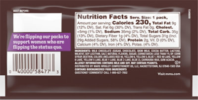 M&M'S Limited Edition Milk Chocolate Candy Featuring Purple Candy Bag - 1.69 Oz - Image 5