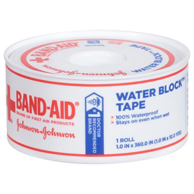 Band-Aid First Aid Water Block 1x10 Inch Waterproof Adhesive Tape Roll - Each - Image 3