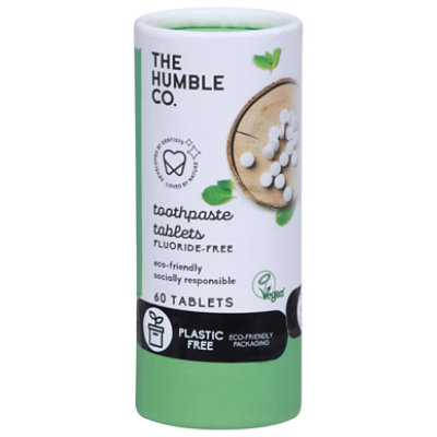 The Humble Co Mint Flouride Free Toothpaste Tablet - 60 Count - Image 3