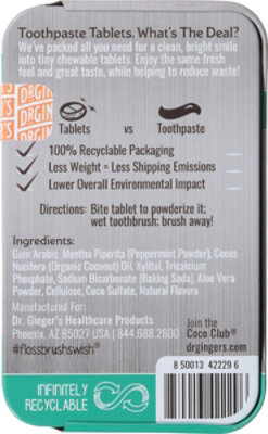 Dr. Ginger's Coconut Toothpaste Tablets - 60 Count - Image 4