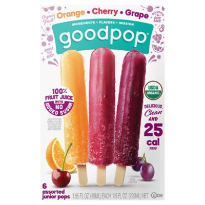 GoodPop Organic Assorted Fruit Pops Multipack - 6-9.9 Fl. Oz. - Image 3