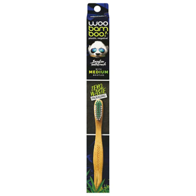 Woobamboo Medium Zero Waste Toothbrush - Each - Image 2