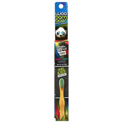 Woobamboo Supersoft Zero Waste Kids Toothbrush Supersoft - 1 Count - Image 3