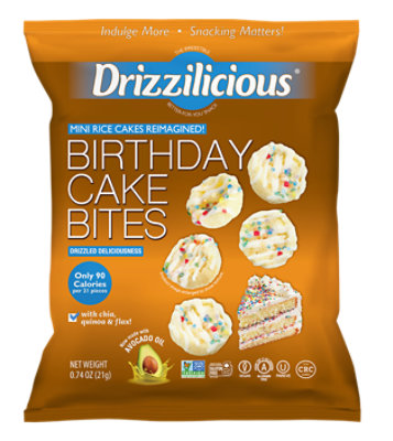 Drizzilicious Drizzled Birthday Rice Crisp - 0.74 Oz - Image 1