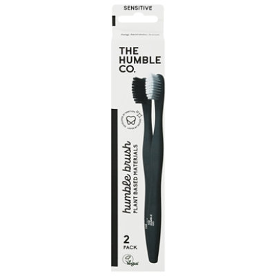 The Humble Co. White Black Plant Based Toothbrush - 2 Count - Image 3