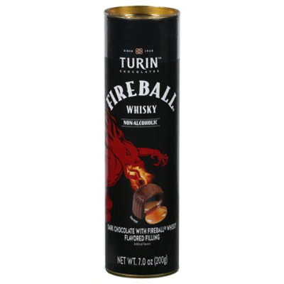 Turin Dark Chocolate Fireball Whiskey Tube - 7.05 Oz - Image 1